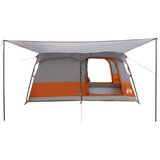  Obiteljski šator s krovom Siva i narančasta 500 x 400 x 230 cm | shoptok.hr