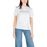 Calvin Klein Jeans Majice s kratkimi rokavi A- INST. LOGO CLASSI LV047C912G Bela | Shoptok.si