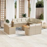  12-dijelni set vrtnih sofa od poliratana s jastucima bež | shoptok.hr