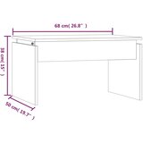  Stolić za kavu boja sivog hrasta 68x50x38 cm konstruirano drvo | shoptok.hr