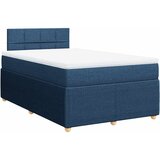  Krevet s oprugama i madracem plavi 120 x 200 cm od tkanine | shoptok.hr