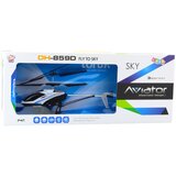 Lean Toys Helikopter na daljinsko upravljanje Aviator DH-859D LED 360° - plavi | shoptok.hr