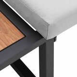  Vrtni kauč s jastukom Svijetlo siva 200,5 x 70 x 85,5 cm Čelik | shoptok.hr