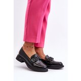 VINCEZA Elegant Black Leather Women's Moccasins Triana | shoptok.hr
