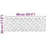  Aluminijaste protidrsne plošče 4 kosi 90x30 cm, (22014985) | Shoptok.si