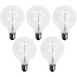 LUEDD Komplet 5 E27 zatemljiva LED spiralna žarnica G95 4W 270lm 2700K Cene