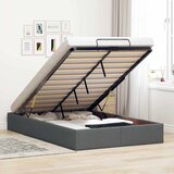 Maison Chic Otomanski Posteljni okvir - Dvoposteljna postelja - Zakonska postelja brez vzmetnice siv 120x200 cm blago-J521, (21761248) | Shoptok.si