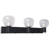  Kupatilsko zidno svetlo POLA 3xG9/5W/230V IP44 crno/transparentno | Eponuda.com