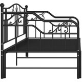 Izvlečni posteljni okvir črn iz kovine 90x200 cm, (20606255) | Shoptok.si