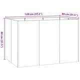  Sadilica 120x80x80 cm od nehrđajućeg čelika | shoptok.hr
