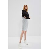Moodo Plain skirt with a welt - gray | shoptok.hr