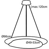 Top Light LED prigušiva luster na sajli LED/51W/230V 3000-6500K + daljinski upravljač | Eponuda.com