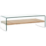 The Living Store Klubska mizica prozorna 98x45x31 cm kaljeno steklo - Klubska Mizica, (21574968) | Shoptok.si