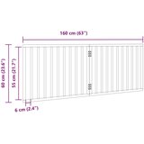 vidaXL Vrata za pse s 2 panela sklopiva 160 cm od drva topole | shoptok.hr