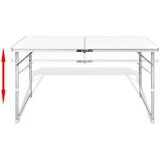 vidaXL Zložljiv set za kampiranje miza z nastavljivo višino 120x60cm in 4stol, (20817020) | Shoptok.si