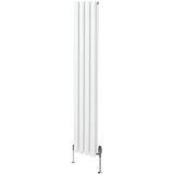Monster ovalni radiator in ventili - 1600 mm x 240 mm - bel, (21569758) Cene