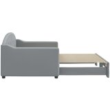  Dnevni krevet na razvlačenje svjetlosivi 90 x 200 cm od tkanine | shoptok.hr