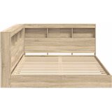 Krevet s policama sonoma hrast 160 x 200 cm Konstruirano drvo | shoptok.hr