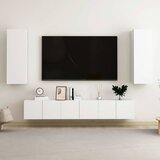  5-dijelni set TV ormarića bijeli od konstruiranog drva | shoptok.hr