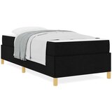 vidaXL Krevet s opruga kutije Ostalo Crna i bijela 90 x 190 cm tkanina | shoptok.hr