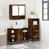  3-dijelni set kupaonskog namještaja boja hrasta drveni | shoptok.hr