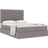  Postelja s shranjevanjem Taupe 140 x 200 cm Umjetno usnje, (5000104820) | Shoptok.si
