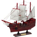  Collectible Decorative Model Sailing Ship Red 24x23cm | shoptok.hr