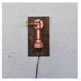 Opviq Zidna lampa E27 Max 200W, smeđa-ružičasto zlatna | Eponuda.ba