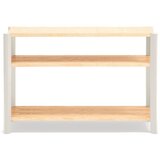 Teulat Krem/u svijetloj prirodnoj boji regal u dekoru hrasta 126x84x43 cm Bona – Cijene