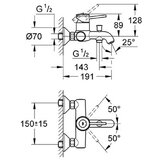 Grohe bauclassic za kadu 32865000 | Eponuda.com