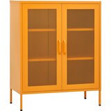 Ormarić za pohranu žute boje senfa 80x35x101,5 cm čelik | shoptok.hr