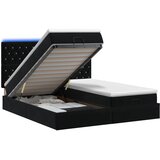  Krevet od pjene s madracem i LED-om Crna 200 x 200 cm Baršun | shoptok.hr