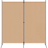 Pregrada sa 2 panela Bež 175 x 180 cm Tkanina - Bež 175 x 180 cm | shoptok.hr