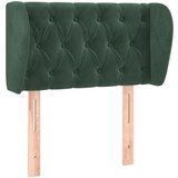 Maison Chic posteljno vzglavje - vzglavna omarica - nočna omarica z ušesi temno zeleno 83x23x78/88 cm žamet, (21712802) Cene