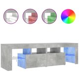 TV ormarić s LED svjetlima siva boja betona 140x36,5x40 cm | shoptok.hr