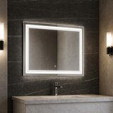 Bonami Essentials Stensko ogledalo z lučjo 90x70 cm Zenith – | Shoptok.si