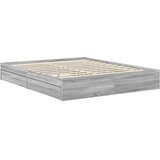  s od storage Siva Sonoma 160 x 200 cm Konstruirano drvo | shoptok.hr