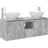  Set ormarića za kupaonicu 3 kom. Betonska siva | shoptok.hr