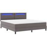  Krevet s opruga kutije Siva 180 x 200 cm Umjetna koža | shoptok.hr