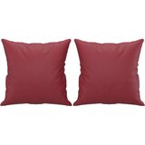  Dvosjed s ukrasnim jastucima boja vina 120 cm umjetna koža | shoptok.hr