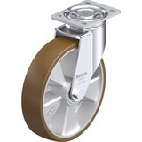 Blickle Vrtljivo kolo iz jeklene pločevine LH-ALB 250K, kolo s Ø 250 mm, nosilnost 900 kg, mere ploščice 140 x 110 mm | Shoptok.si