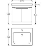 Pino Art lavabo sa ormarićem 55V Soft Wood 0848 | ePonuda.com