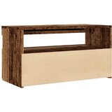 TV ormarić s LED svjetlima staro drvo 75x35x40 cm | shoptok.hr
