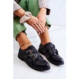 Boto Women's Leather Brogues With Buckles Lu Boo Black | ePonuda.com