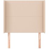  Uzglavlje s ušima boja cappuccina 83x16x118/128 cm umjetna koža | shoptok.hr