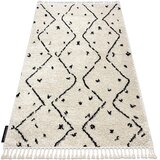 RugsX Preproge Preproga BERBER TETUAN B751 cikcak krem Čopki 180x270 cm Bež | Shoptok.si