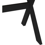 Stol za objedovanje NOAIN 160 cm Masivna borovina Crna | shoptok.hr