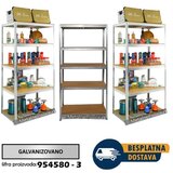  Komplet od 3 police 180x90x60cm 5x100kg galva | ePonuda.com