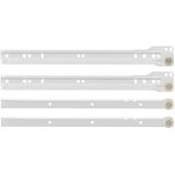  Klizač za ladice 73 pcs Bijelo Čelik | shoptok.hr