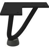  Noge za klubsko mizico 4 kosi črne 10 cm masivno jeklo, (22123542) | Shoptok.si